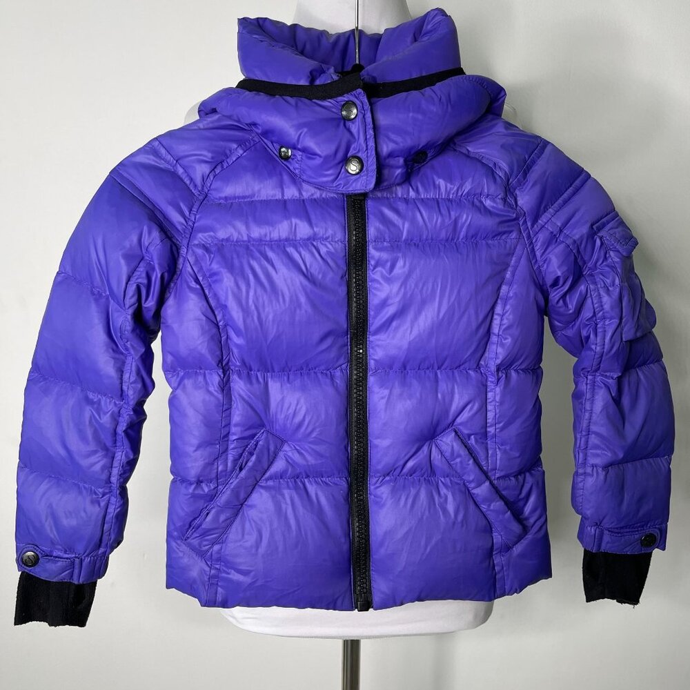 S13 NYC Mogul Kid's Girl's Purple Down Puffer Jacket Hooded Size 4